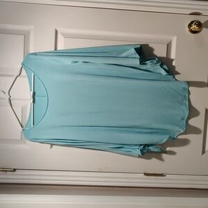 Mint flutter sleeve Zenana top